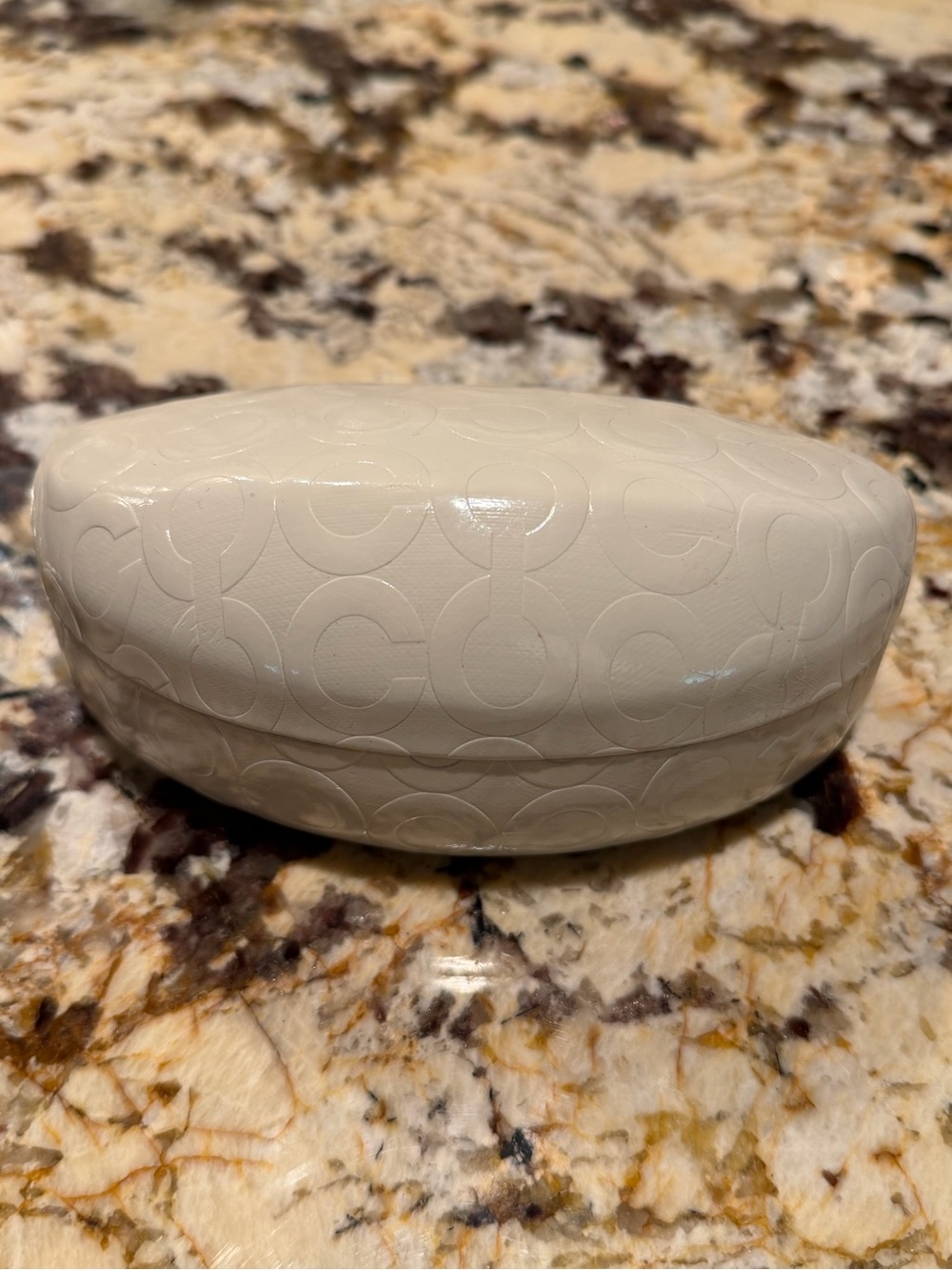 Coach Cream Hard Case for Glasses or Sunglasses- Empty Like New!